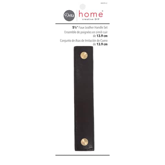 Dritz® Home 5.5'' Faux Leather Handle Set